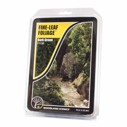 Woodland Scenics F1130 Dark Green Fine Leaf Foliage Scenic Brush Foliage Flock