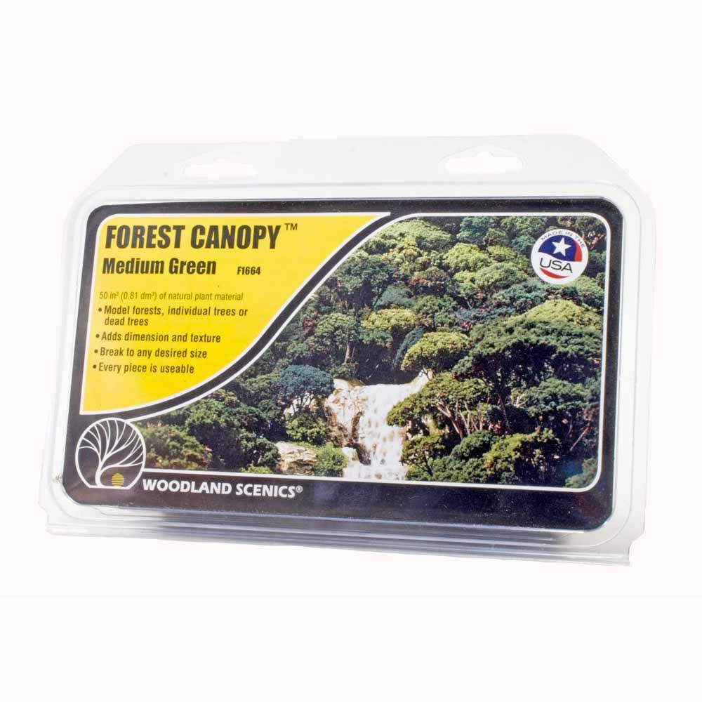 Woodland Scenics F1664 Medium Green Forest Canopy Scenic Brush Foliage Flock
