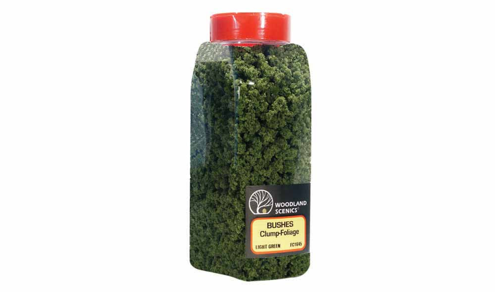 Woodland Scenics FC1645 Light Green Bushes Scenic Brush Foliage Flock Landscaping