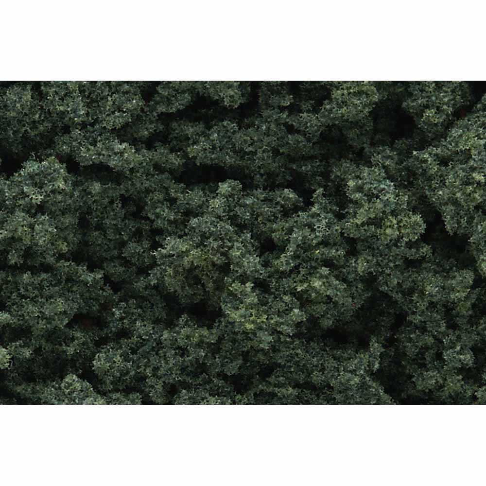Woodland Scenics FC184 Dark Green Clump Foliage - Bag Scenic Brush Flock