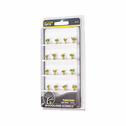 Woodland Scenics FS776 Light Green Prairie Grass Scenic Brush Foliage Flock