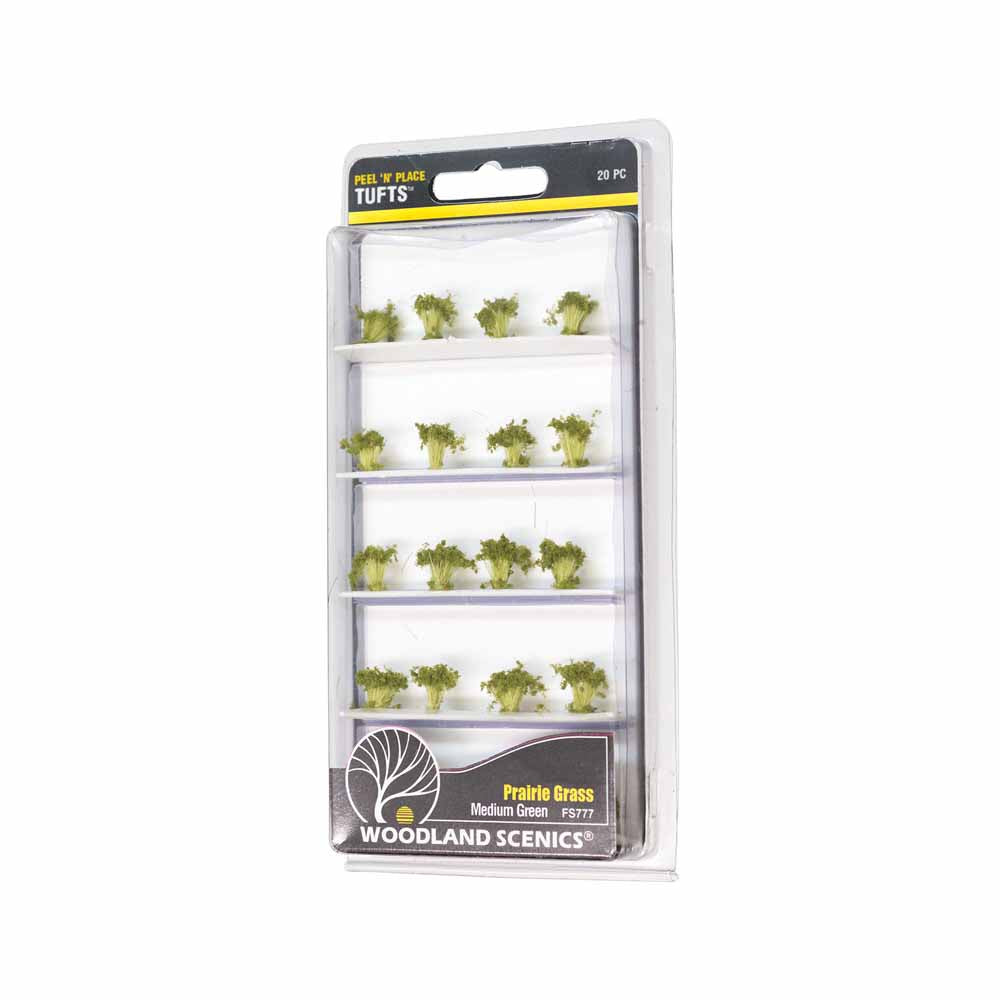 Woodland Scenics FS777 Medium Green Prairie Grass Scenic Brush Foliage Flock