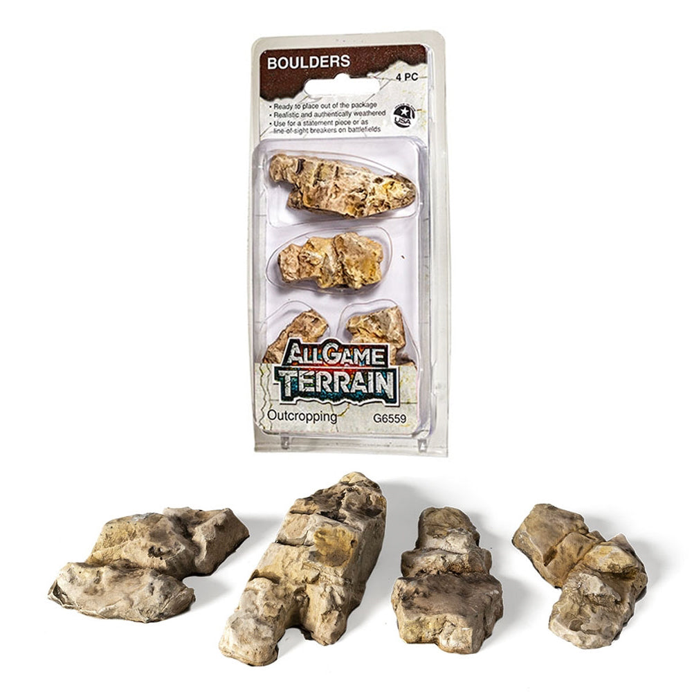 All Game Terrain 6559 Outcropping Boulders Wargaming Miniature Base Terrain & Diorama