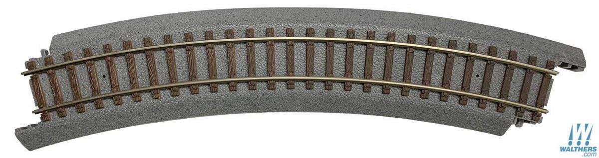 Walthers Trainline 931-1352 Curved Track 457.2mm (4) HO