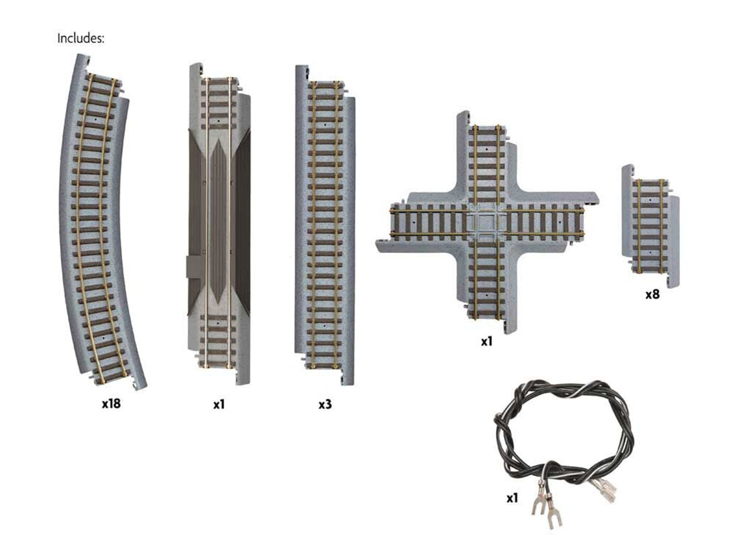 Walthers Cornerstone 931-1366 Power-Loc Track Figure 8 Set HO Gauge