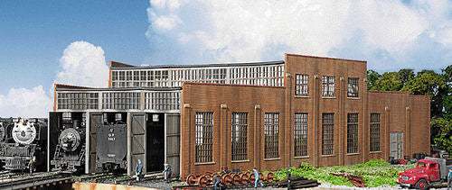 Walthers Cornerstone Modern Roundhouse Three Stall Building Kit HO Gauge WH933-2900