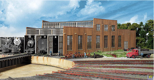 Walthers Cornerstone Modern Roundhouse Three Stall Extension Building Kit HO Gauge WH933-2901