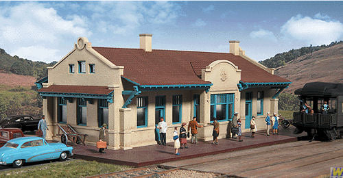 Walthers Cornerstone Mission Style Depot Building Kit HO Gauge WH933-2920
