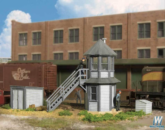 Walthers Cornerstone Elevated Crossing Towers (2) Building Kit HO Gauge WH933-2945