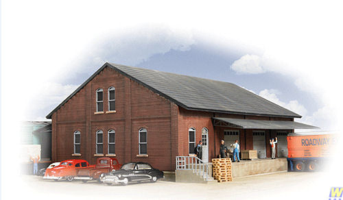 Walthers Cornerstone Brick Freight House Building Kit HO Gauge WH933-2954