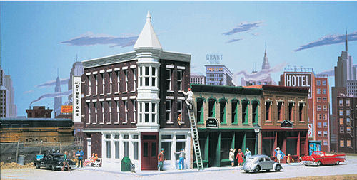 Walthers Cornerstone Merchants Row II Building Kit HO Gauge WH933-3029