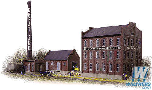 Walthers Cornerstone Greatland Sugar Refining Building Kit HO Gauge WH933-3092
