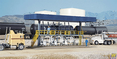 Walthers Cornerstone Tanker Truck Loading Rack Building Kit HO Gauge WH933-3169