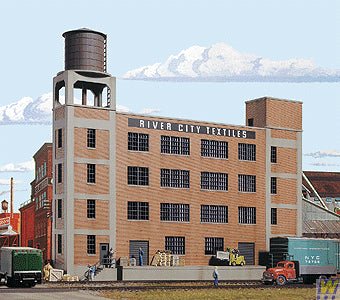 Walthers Cornerstone River City Textiles Background Building Kit HO Gauge WH933-3178