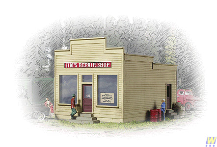Walthers Cornerstone Jim's Repair Shop Building Kit N Gauge WH933-3229