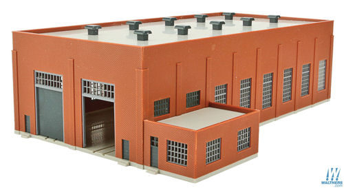 Walthers Cornerstone Two Stall 130' Brick Diesel House Building Kit N Gauge WH933-3266