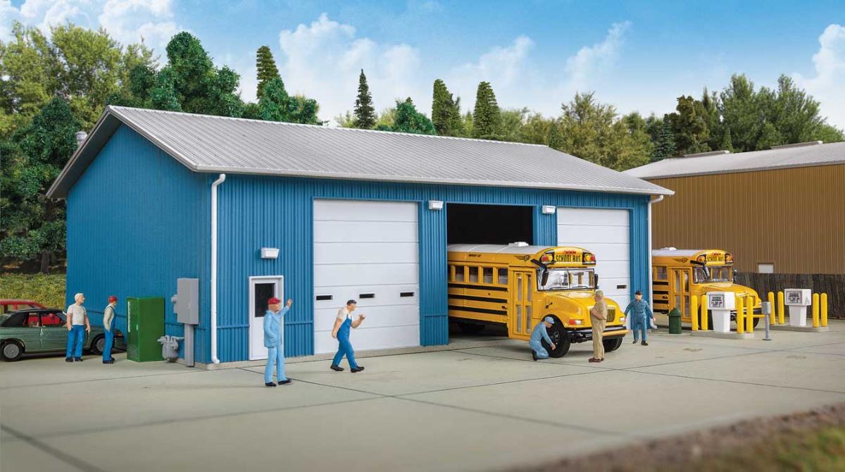 Walthers Cornerstone 933-3360 Bus Maintenance Garage Kit HO