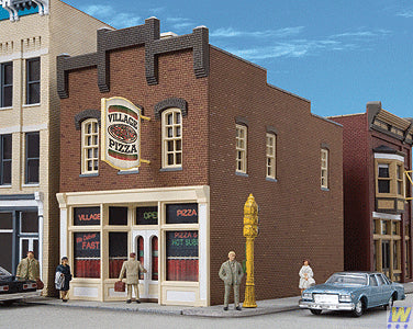 Walthers Cornerstone Village Pizza Building Kit HO Gauge WH933-3469