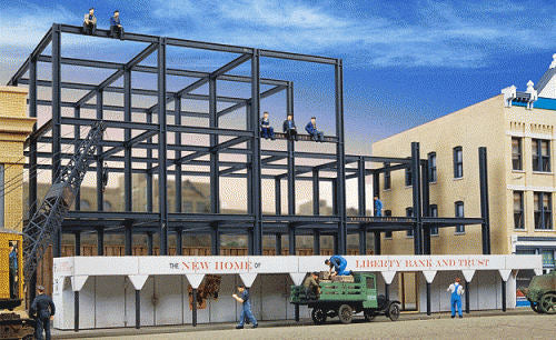 Walthers Cornerstone Skyscraper Construction Site Building Kit HO Gauge WH933-3761