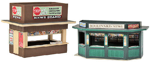Walthers Cornerstone Newsstands (2) Building Kit HO Gauge WH933-3773