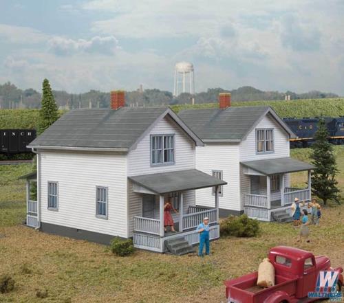 Walthers Cornerstone Company Houses (2) Building Kit HO Gauge WH933-3790