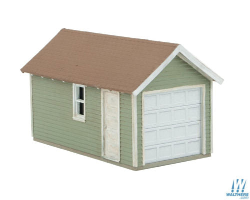 Walthers Cornerstone Single Car Garages (2) Building Kit HO Gauge WH933-3796