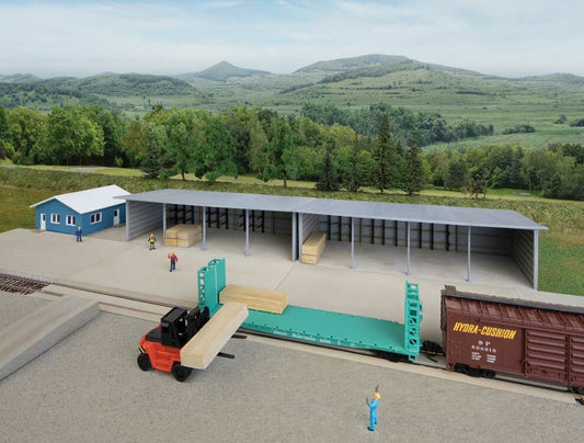 Walthers Cornerstone Modern Lumber Transload Kit WH933-3854 N Gauge