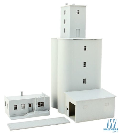 Walthers Cornerstone Prairie Co-op Elevator Building Kit N Gauge WH933-3860