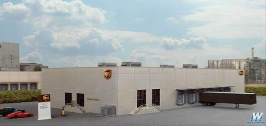 Walthers Cornerstone UPS Hub with Customer Centre Building Kit N Gauge WH933-3863