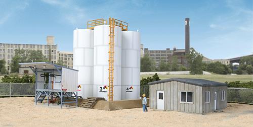 Walthers Cornerstone Truck Served Fuel Distributor Building Kit HO Gauge WH933-4038