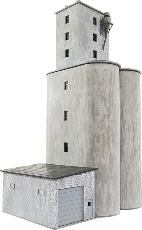 Walthers Cornerstone Prairie Co-op Elevator Building Kit HO Gauge WH933-4047