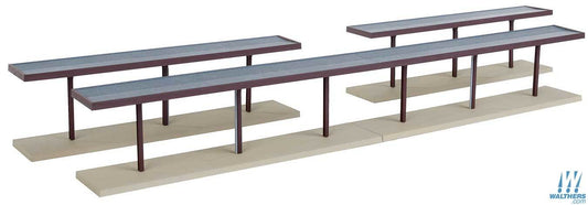 Walthers Cornerstone Modern Suburban Station Platforms Building Kit HO Gauge WH933-4099