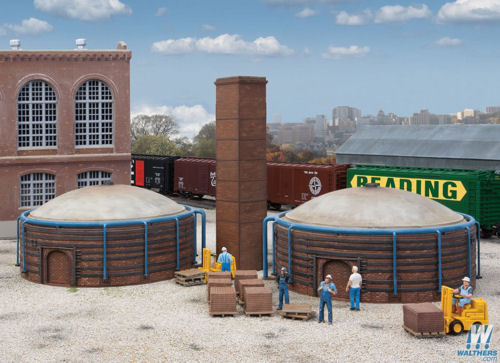 Walthers Cornerstone Brick Kilns (2) Building Kit HO Gauge WH933-4100