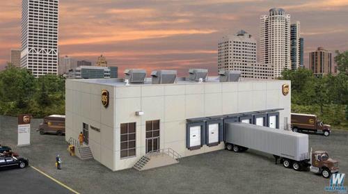 Walthers Cornerstone UPS Hub with Customer Centre Building Kit HO Gauge WH933-4110