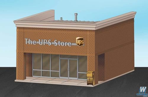 Walthers Cornerstone The UPS Store Building Kit HO Gauge WH933-4112