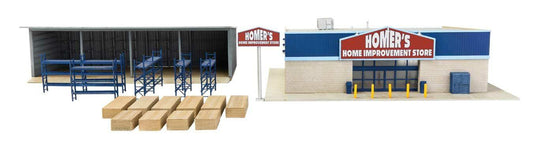 Walthers Cornerstone Hardware and Lumber Store Kit HO Gauge 933-4119