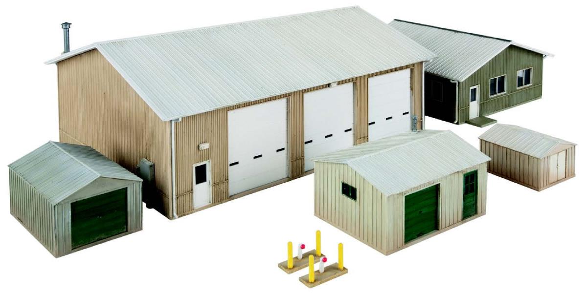 Walthers Cornerstone Vehicle Maintenance Facility Building Kit HO Gauge WH933-4122