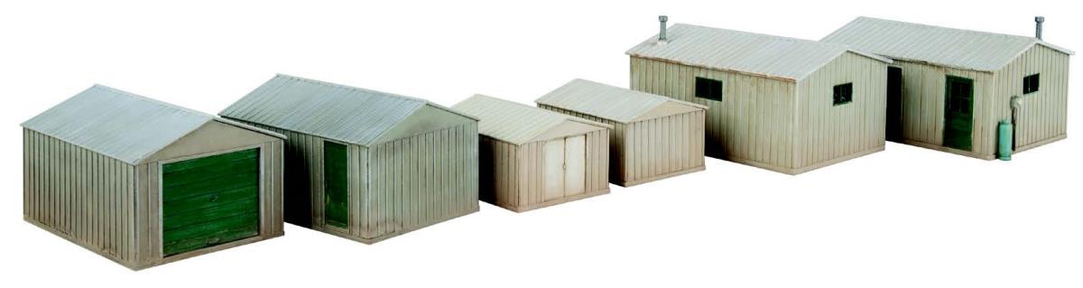 Walthers Cornerstone Modern Metal Yard Sheds Building Kit HO Gauge WH933-4123