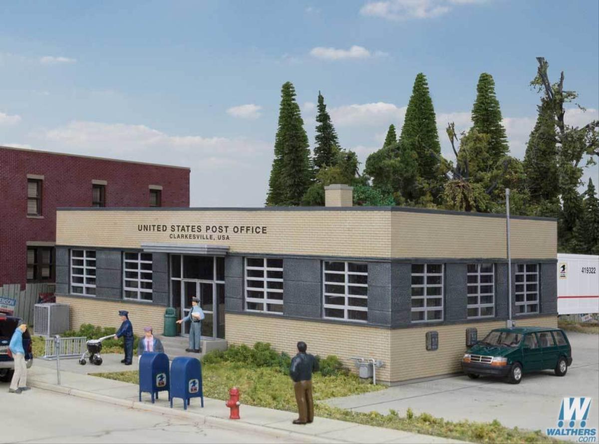 Walthers Cornerstone Brick Post Office Building Kit HO Gauge WH933-4200