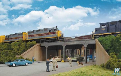 Walthers Cornerstone Urban Steel Overpass Building Kit HO Gauge WH933-4561