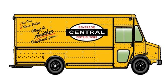 Walthers Cornerstone Morgan Olson Route Star Van Central Beverage HO 949-12104