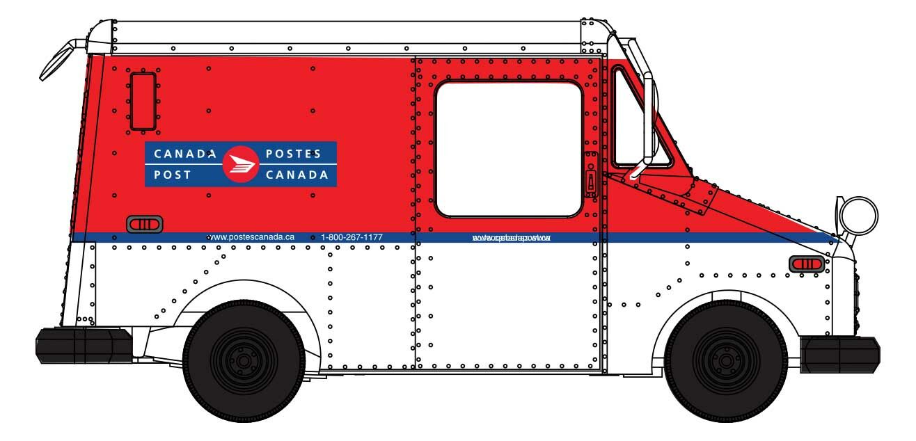 Walthers LLV Mail Truck Canada Post 1987-98 949-12254 HO Gauge
