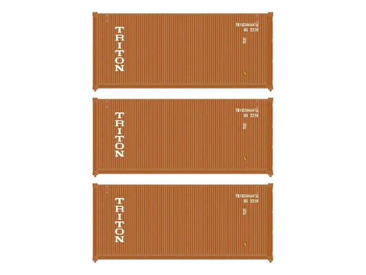 Walthers 20' Corrugated Container Set (3) Triton WH949-18055 HO Gauge