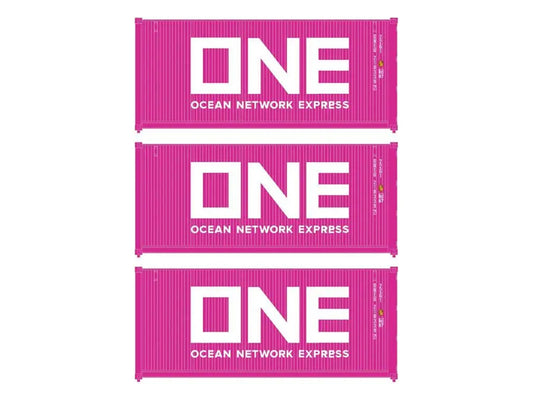 Walthers 20' Corrugated Container Set (3) ONE WH949-18056 HO Gauge