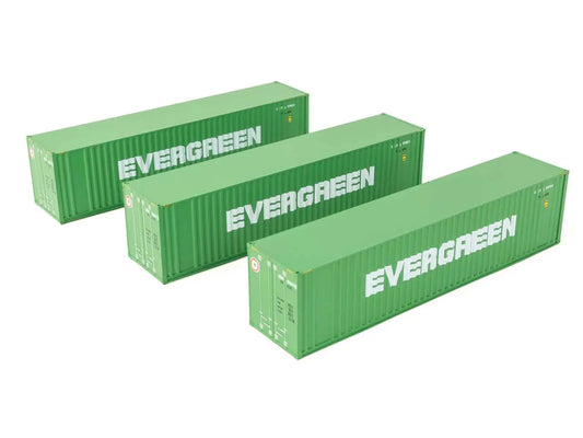 Walthers 40' Hi Cube F/Roof Corrugated Container Set (3) Evergreen 949-18200 HO