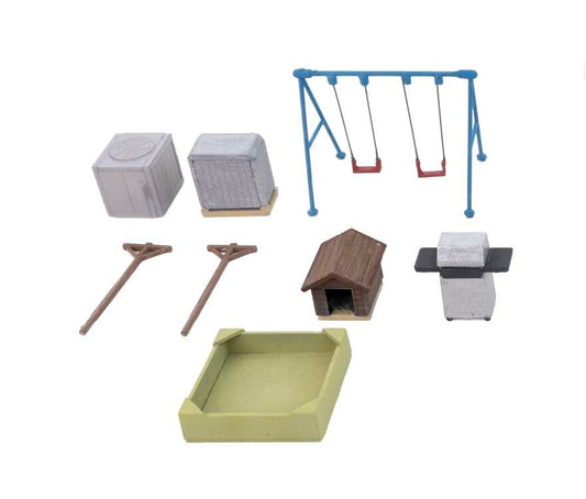 Walthers Cornerstone Back Yard Detail Set Kit HO Gauge 949-4200