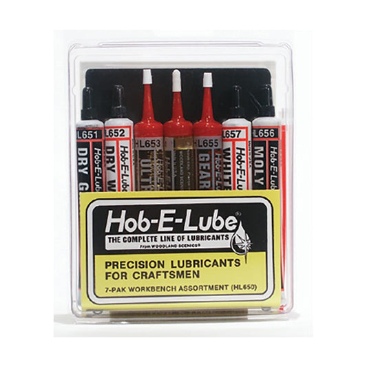 Woodland Scenics Hob-E-Lube 7-Pack Workbench Lube Grease Oil Assortment HL650