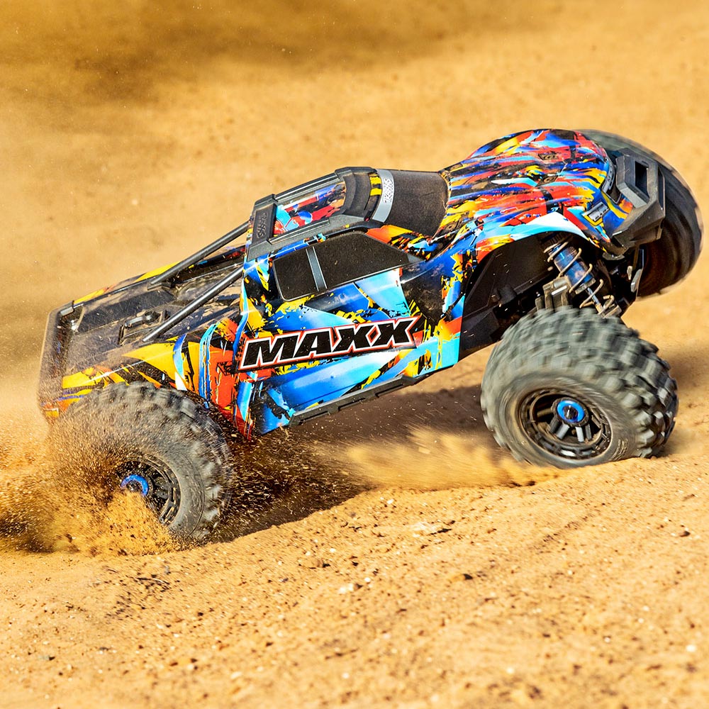 Traxxas WideMaxx 1:10 4x4 4S RTR RC Monster Truck - Rock N Roll