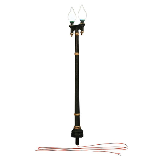Woodland Scenics Just Plug Lighting JP5640 N Double Lamp Post Street Light x3