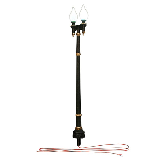 Woodland Scenics Just Plug Lighting JP5648 O Double Lamp Post Street Light x2